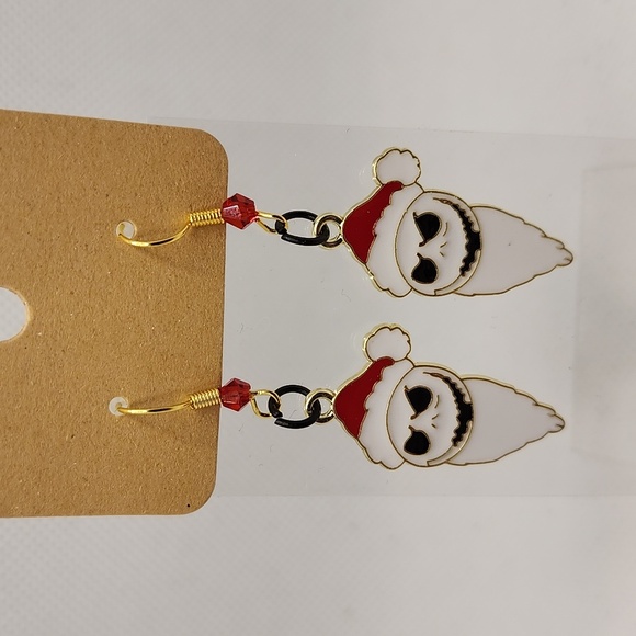 Nightmare before Christmas "Santa" Earrings - Picture 1 of 1